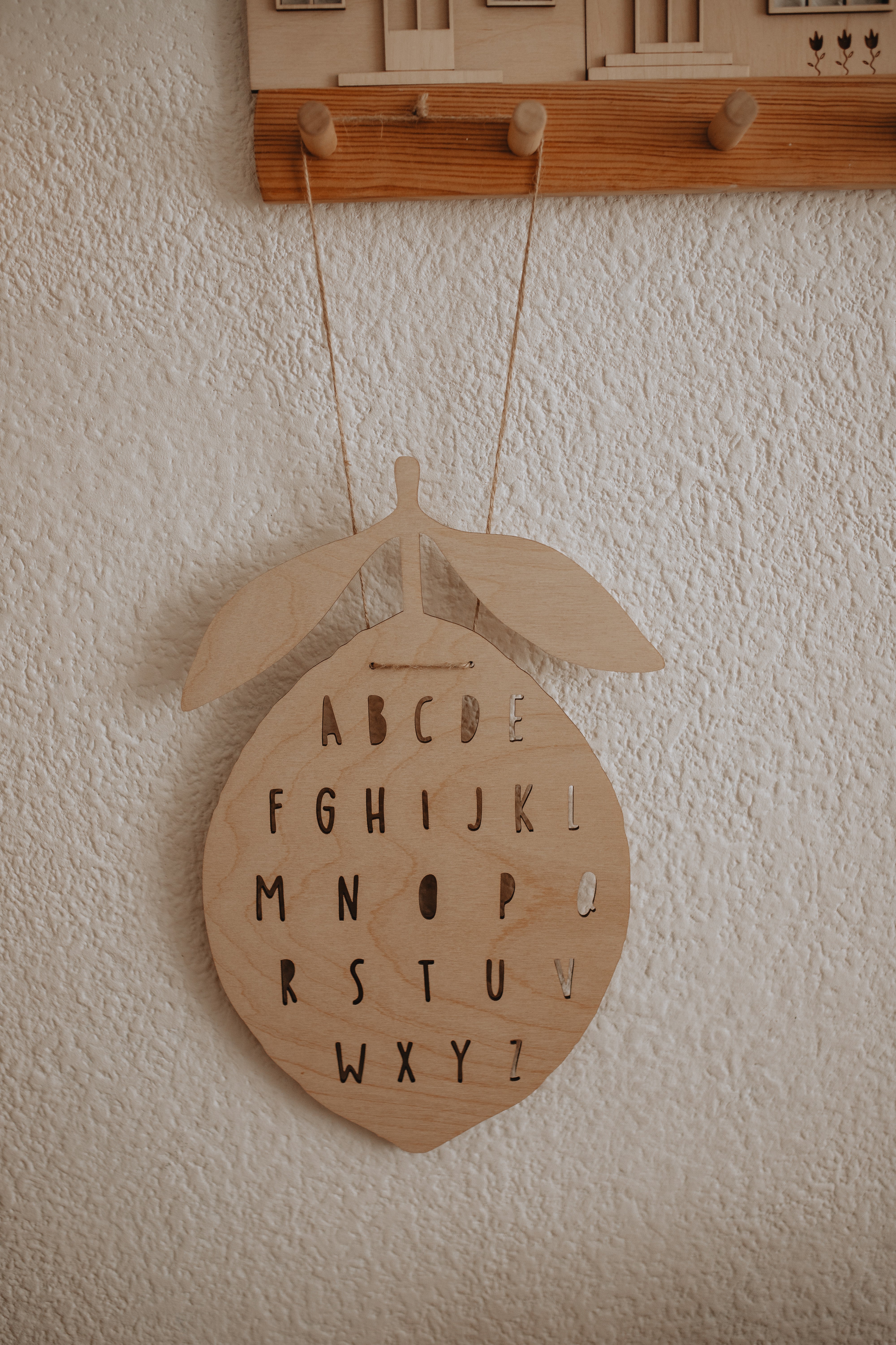 ABC Wooden Lemon Alphabet Decor