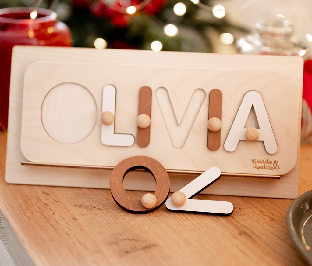 Olivia Name Puzzle - Kiddiewiddie